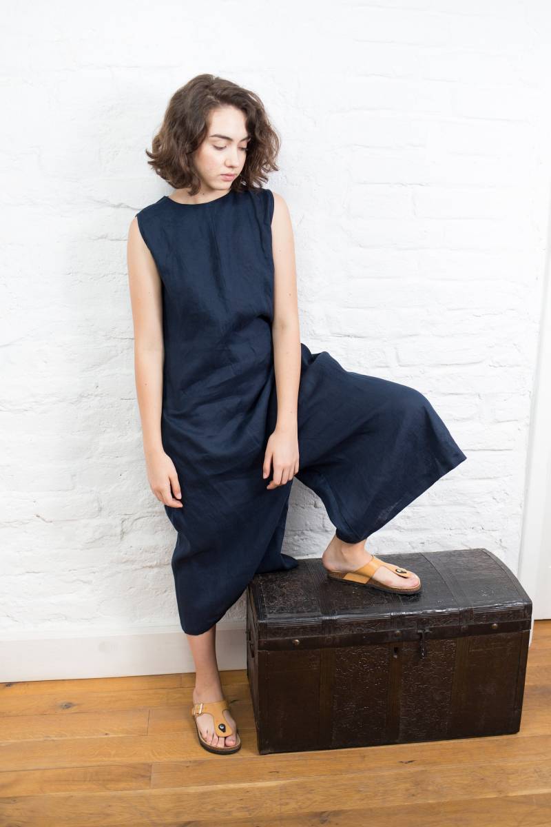 Leinen Jumpsuit Jane, Overall Mit Weitem Bein, Strampler, Leinenhose Leinen Jumpsuit Jane, Overall Mit Weitem Bein, Strampler, Leinenhose von linenfairytales