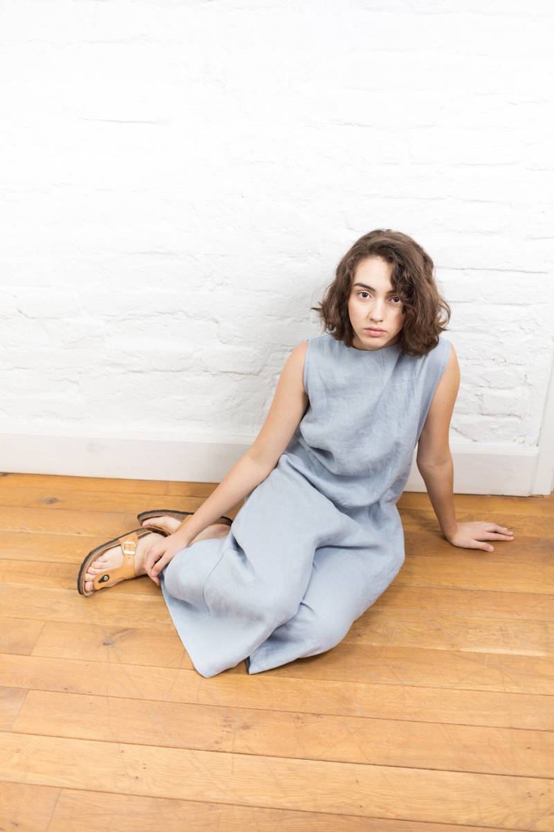 Leinen Overall Jane Romper Overalls Damenweites Bein Hose Frauen Salopette Kleidung Stoff Kimono von linenfairytales