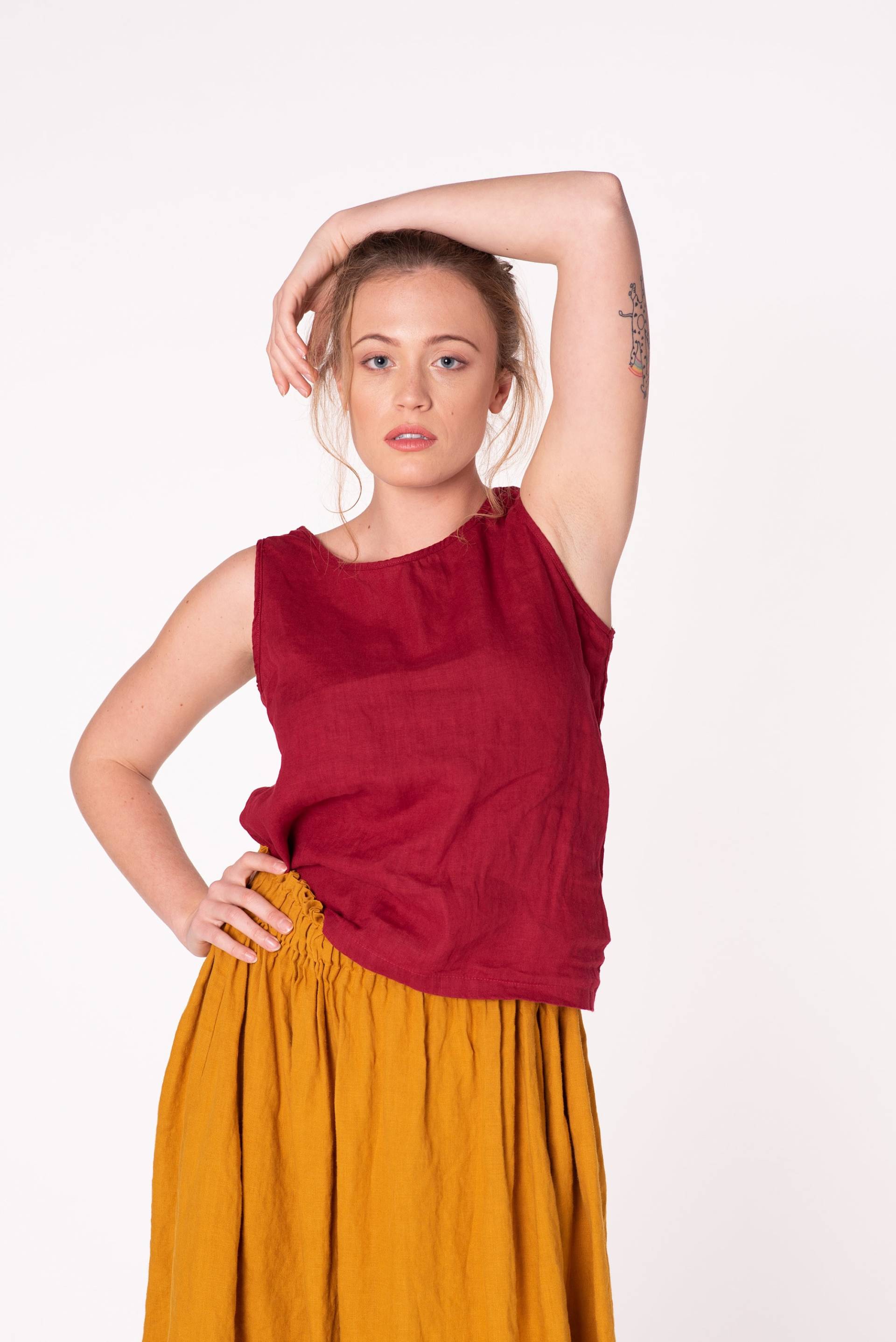 Leinen Tank Top Alice/Tops von linenfairytales