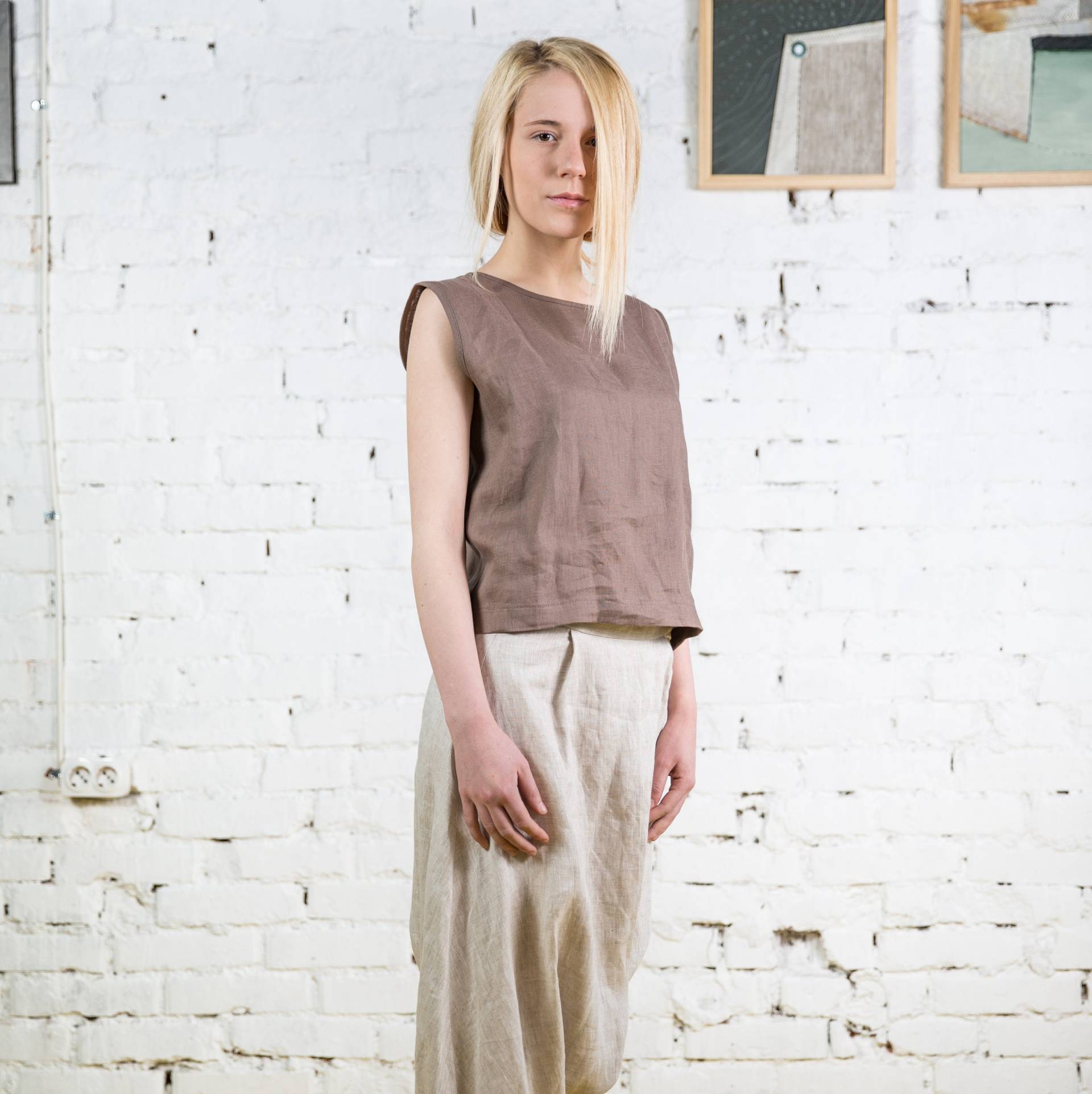 Leinen Top Lisa/Tank von linenfairytales