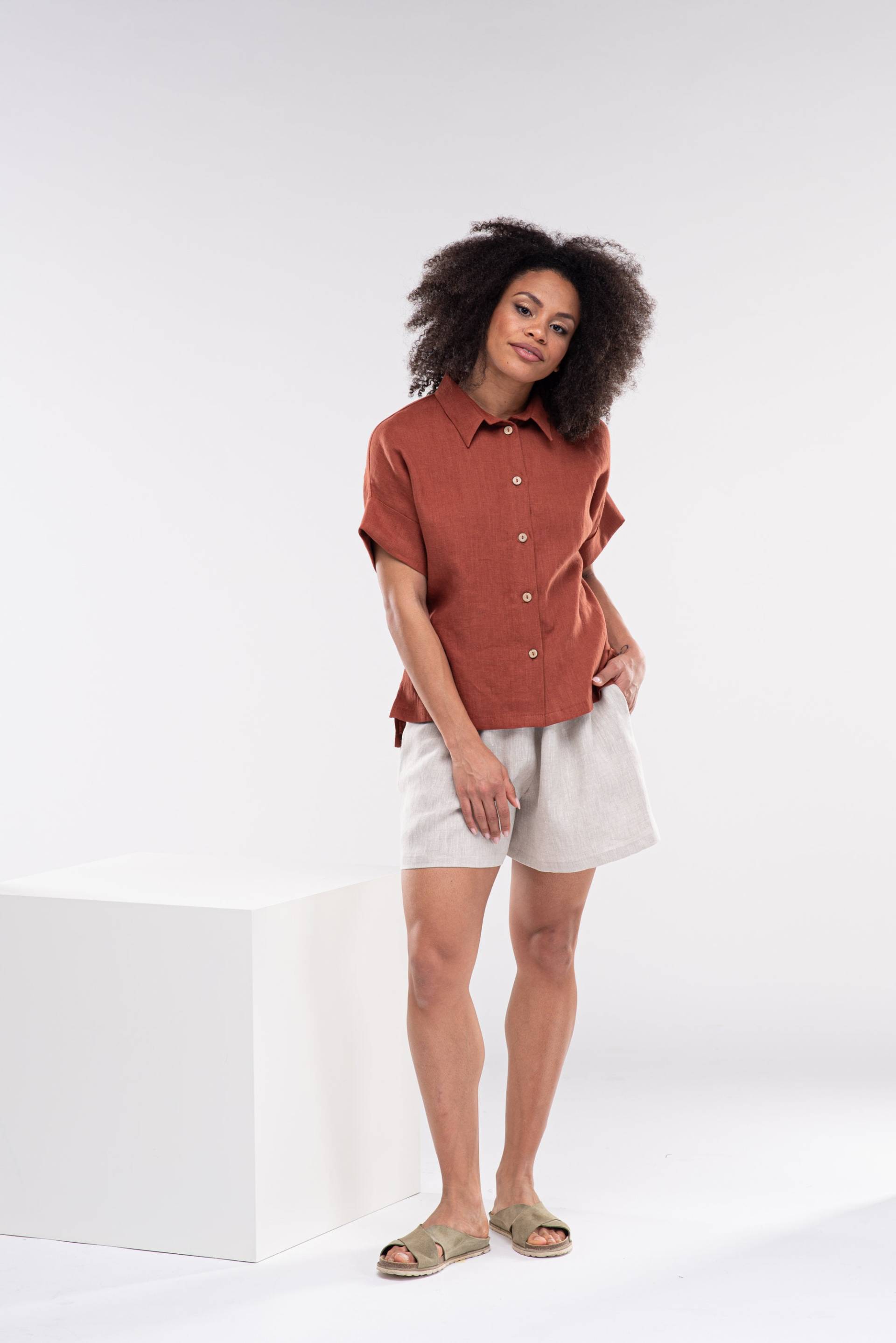 Lily - Leinenbluse/Leinentunika Für Frauen von linenfairytales