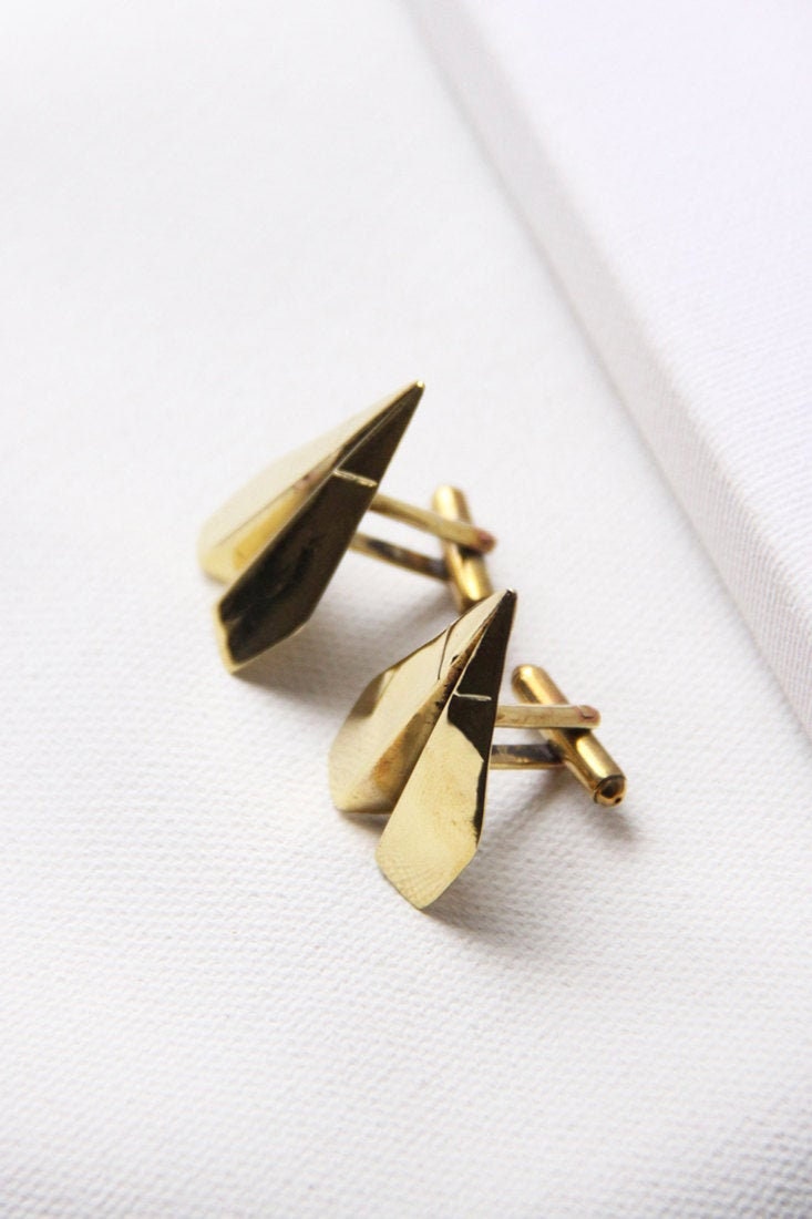 Papierflieger Manschettenknöpfe, Männer Juwelen, Mädchen Manschettenknöpfe Papierflieger Manschettenknöpfe, Männer Juwelen, Mädchen Manschettenknöpfe von linenjewelryshop