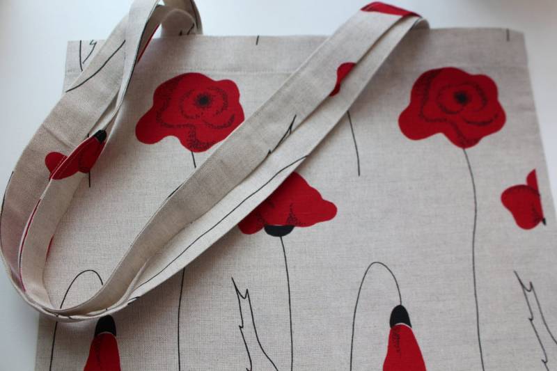 Jutebeutel "Love Poppies" Jutebeutel "Love Poppies" von linenquality