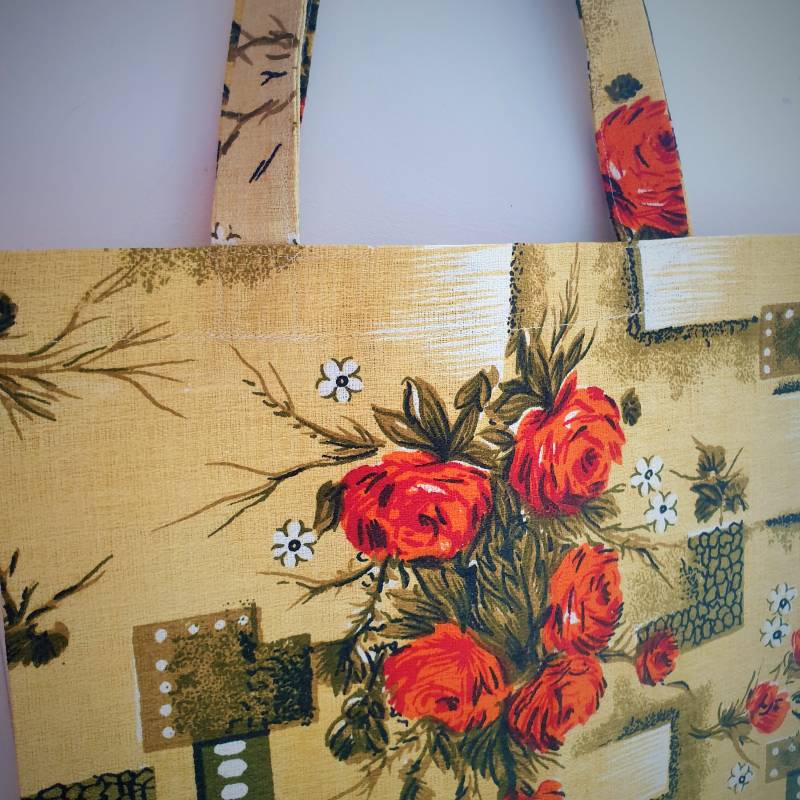 Vintage Floral Leinen Einkaufstasche Jeden Tag Unterwegs von linenquality