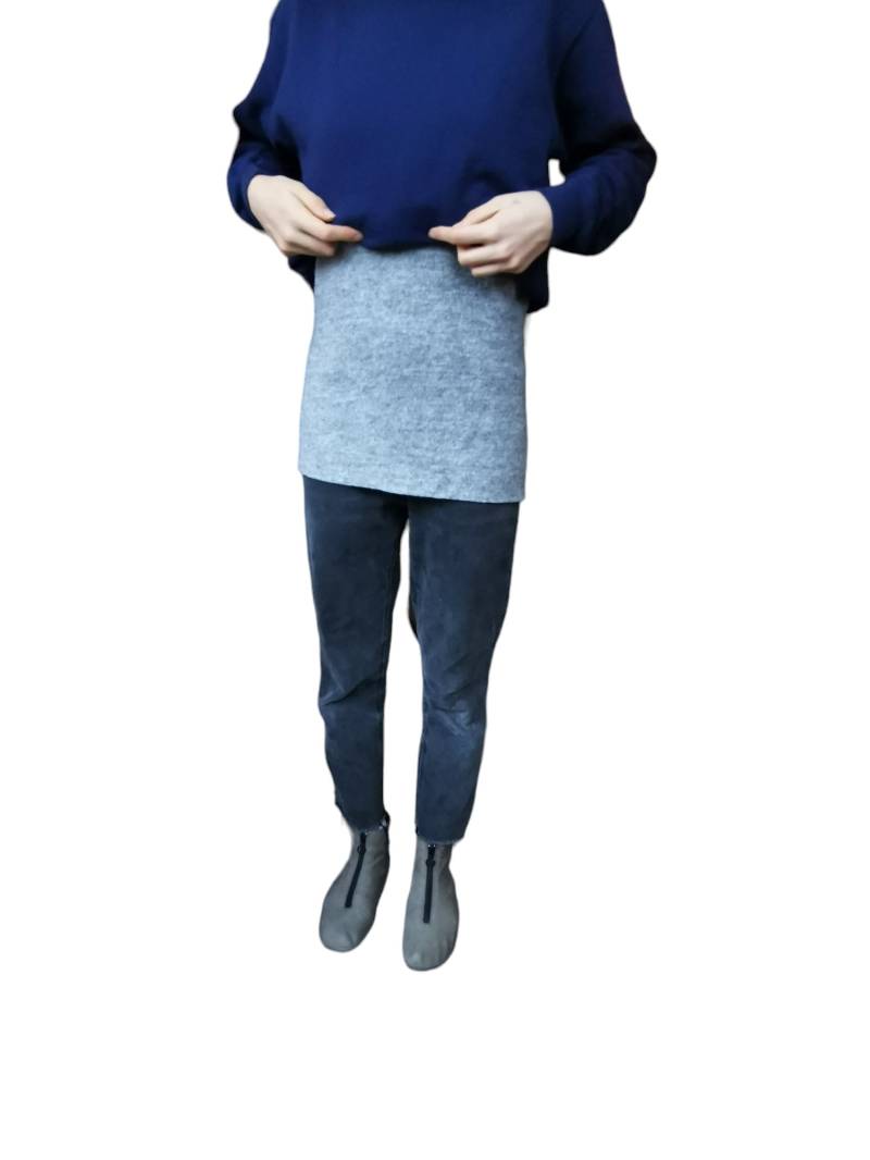 Cacheur Schurwolle Wollwalk Wolle Alle Farben Extra Lang Nierenwärmer Hüftwärmer Rückenwärmer 87 Farben Grau, Blau, Beige, Pink, Jeans von linifrey333