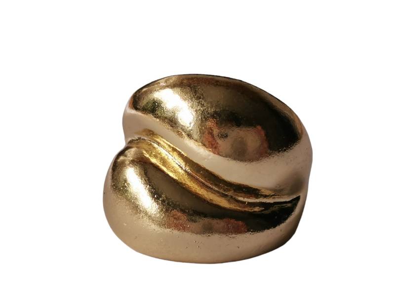 Chunky Ring Siegelring Gold Schlicht Größenverstellbar Chunky Ring Siegelring Gold Schlicht Größenverstellbar von linifrey333