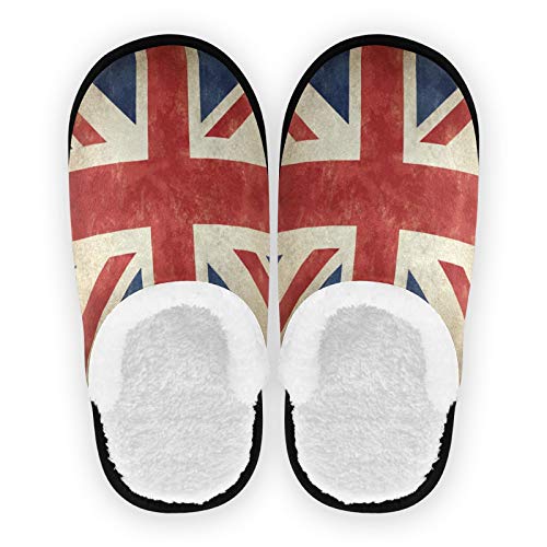linomo Jahrgang UK Flagge Union Jack Englisch England Hausschuhe für Frauen Männer Kinder, Frauen Hausschuhe Hausschuhe Hausschuhe Hausschuhe Schlafzimmer Reiseschuh von Linomo