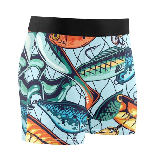 Angelköder, Herren-Unterwäsche, Boxershorts, weiche Unterwäsche, Herren-Boxerunterwäsche, Angelköder, Large von linqin