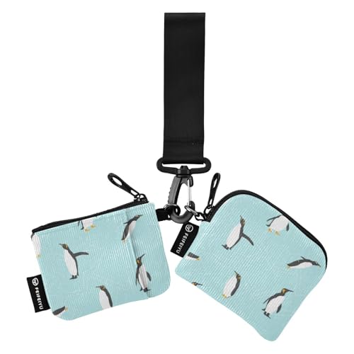 Blaue Cartoon-Pinguin-Geldbörse mit zwei Handgelenken, Mini-Mode, Kreditkartenetui mit Schlüsselanhänger, für Damen und Mädchen, 2 Packungen, Blauer Cartoon-Pinguin, 1 size Blaue Cartoon-Pinguin-Geldbörse mit zwei Handgelenken, Mini-Mode, Kreditkartenetui mit Schlüsselanhänger, für Damen und Mädchen, 2 Packungen, Blauer Cartoon-Pinguin, 1 size von linqin