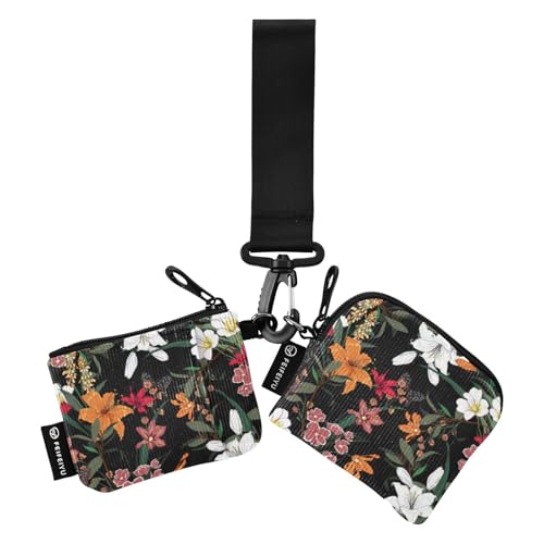 Blooming Flower Garden Damen Kartenetuis Kleingeldhalter Schlanker tragbarer Kartenhalter mit Schlüsselanhänger für Frauen Männer 2 Packungen, Blühender Blumengarten, 1 size Blooming Flower Garden Damen Kartenetuis Kleingeldhalter Schlanker tragbarer Kartenhalter mit Schlüsselanhänger für Frauen Männer 2 Packungen, Blühender Blumengarten, 1 size von linqin