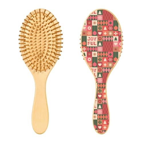 Christmas Icons Elements Holzbürste Holzpaddelbürste Holzhaarbürsten für Frauen Natürliche Holzbürste Christmas Icons Elements Holzbürste Holzpaddelbürste Holzhaarbürsten für Frauen Natürliche Holzbürste von linqin