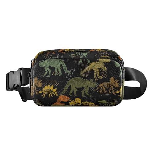 Dinosaur Hawling Stilvolle Bauchtasche für Männer und Frauen, Mini-Gürteltasche mit verstellbarem Riemen für Reisen, Einkaufen, Laufen, Dinosaurier-Hawling, 1 size von linqin