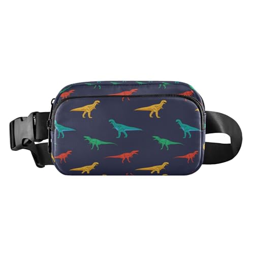 Dinosaurier-Hawling-Gürteltasche für Herren und Damen, wasserdicht, mit verstellbarem Gurt, für Reisen, Laufen, Wandern, Dinosaurier-Hawling-Dinos, 1 size von linqin