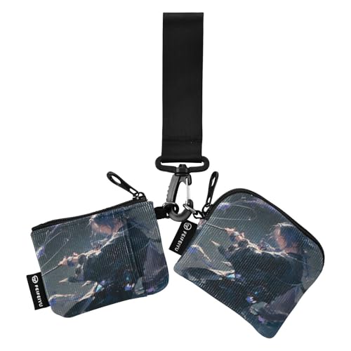 Fishing Damen Münzbeutel, Kartenhalter, große Kapazität, Kleingeldbörse mit Schlüsselanhänger, für Männer und Frauen, 2 Stück, Angeln, 1 size Fishing Damen Münzbeutel, Kartenhalter, große Kapazität, Kleingeldbörse mit Schlüsselanhänger, für Männer und Frauen, 2 Stück, Angeln, 1 size von linqin