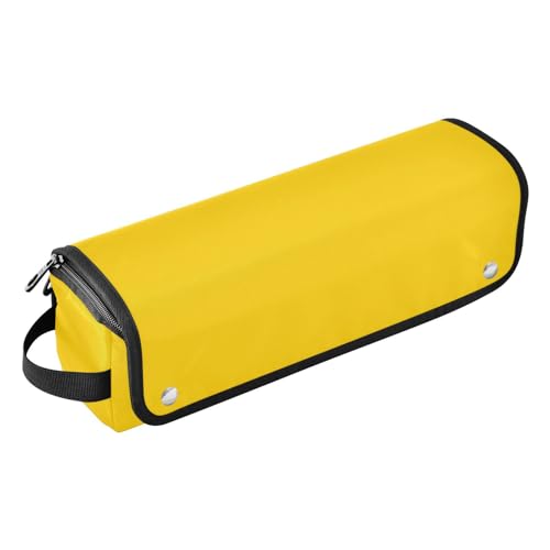 Gold Plain 2 in 1 Hair Tools Organizer and Heat Resistant Mat Double Layer Travel Carrying Case for Flat Irons, Straighteners, Curling Irons von linqin