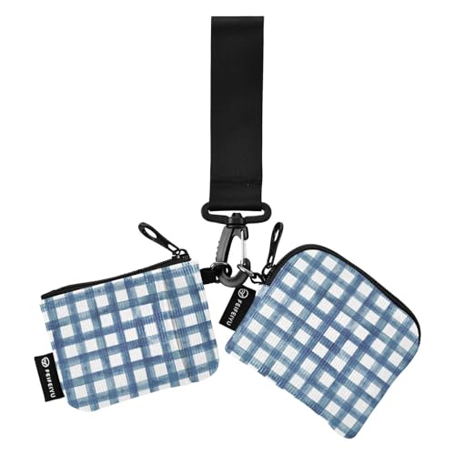 Grunge Doppel-Münzgeldbörse, Kreditkartenhalter, Geldbörse, klein, tragbar, Kreditkartenetui, Organizer mit Handgelenkschlaufe, für Damen und Herren, 2 Packungen, Blue Grunge, 1 size Grunge Doppel-Münzgeldbörse, Kreditkartenhalter, Geldbörse, klein, tragbar, Kreditkartenetui, Organizer mit Handgelenkschlaufe, für Damen und Herren, 2 Packungen, Blue Grunge, 1 size von linqin