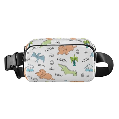 Kleine Dinosaurier-Gürteltasche für Damen und Herren, wasserabweisend, mit verstellbarem Gurt, für Reisen, Laufen, Wandern, Kleine Dinosaurier, 1 size von linqin
