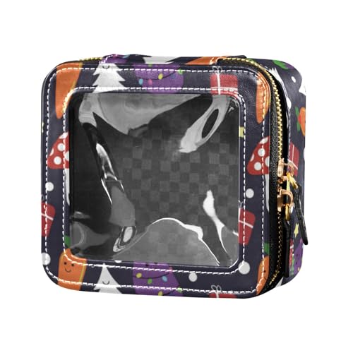 Linqin Weihnachten Bilder klar Reise-Make-up-Tasche Kulturbeutel Kosmetiktaschen Organizer für Flug, Weihnachtsfotos, 1 Größe, Weihnachtsbilder, 1 size von linqin
