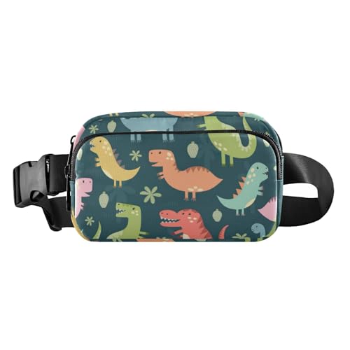 Lustige Dinosaurier-Gürteltasche für Damen, Herren, Teenager, wasserdicht, mit verstellbarem Gurt, für Reisen, Fitnessstudio, Arbeit, Lustige Dinosaurier, 1 size von linqin
