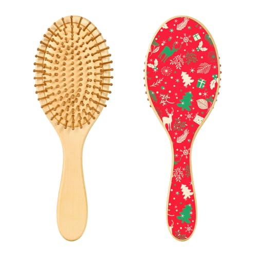Merry Christmas Tree Leaves Deer Red Wood Hair Brushes Wood Paddle Hair Brush Wood Hairbrush Wooden Massage Hair Brush Merry Christmas Tree Leaves Deer Red Wood Hair Brushes Wood Paddle Hair Brush Wood Hairbrush Wooden Massage Hair Brush von linqin