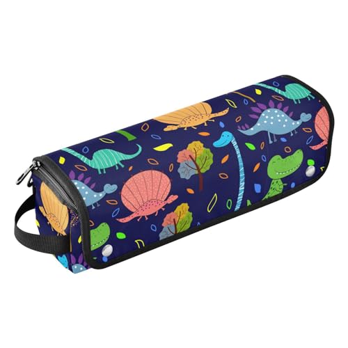 Niedlicher Cartoon-Dinosaurier-2-in-1-Haar-Werkzeug-Organizer und hitzebeständige Matte, große Kapazität, Glätteisen, Organizer für Glätteisen, heiße Werkzeuge und Haarpflege-Zubehör, Reisetasche für von linqin