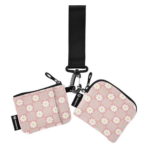 Retro Pfirsichkarierte Gänseblümchen Damen Münzgeldbörsen Kartenhüllen Dünn Flach Ausweis Schutz mit Schlüsselanhänger für Arbeit Reisen 2 Packungen, Pfirsichkariertes Gänseblümchen, 1 size Retro Pfirsichkarierte Gänseblümchen Damen Münzgeldbörsen Kartenhüllen Dünn Flach Ausweis Schutz mit Schlüsselanhänger für Arbeit Reisen 2 Packungen, Pfirsichkariertes Gänseblümchen, 1 size von linqin