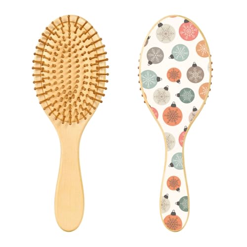 Weihnachtskugeln Holzbürste Holzpaddel Haarbürste Holzhaarbürsten für Frauen Natürliche Holzbürste Weihnachtskugeln Holzbürste Holzpaddel Haarbürste Holzhaarbürsten für Frauen Natürliche Holzbürste von linqin