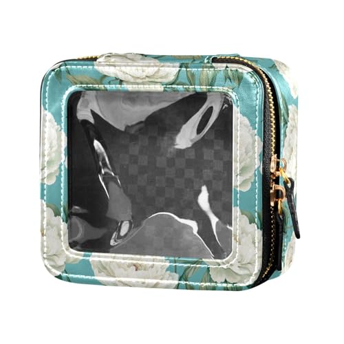 linqin Art Peonies Make-up-Tasche für Geldbörse, Kulturbeutel mit Reißverschluss, Hautpflege-Tasche für Reisen, Türkis, Art Peonies Türkis, 1 size linqin Art Peonies Make-up-Tasche für Geldbörse, Kulturbeutel mit Reißverschluss, Hautpflege-Tasche für Reisen, Türkis, Art Peonies Türkis, 1 size von linqin