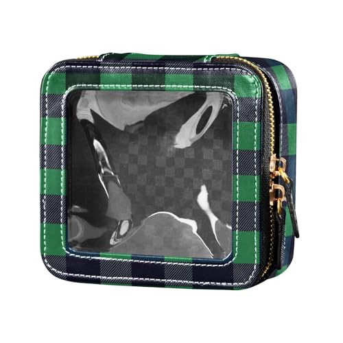linqin Buffalo Make-up-Tasche, kariert, wasserdicht, Reise-Kulturbeutel, Kosmetiktasche, Organizer für Reisen, Buffalo Plaid Karo, 1 size von linqin