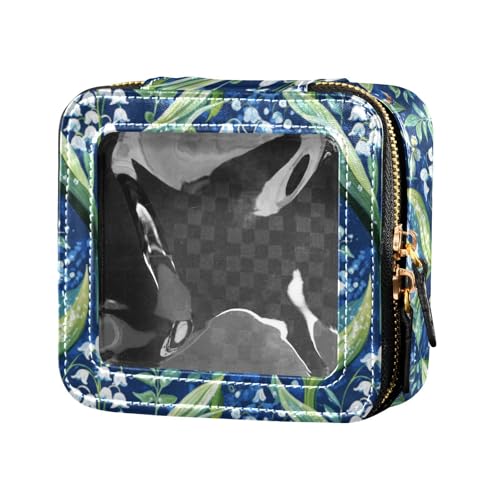 linqin Chic Make-up-Tasche für Geldbörse, wasserdicht, Reise-Kulturbeutel, Make-up-Organizer für Reisen, Schickes Lilienblau, 1 size von linqin