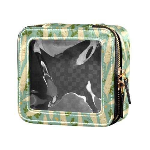 linqin Chic Mini-Make-up-Tasche, weißer Rettich, transparent, kleine Kosmetiktasche für Damen von linqin