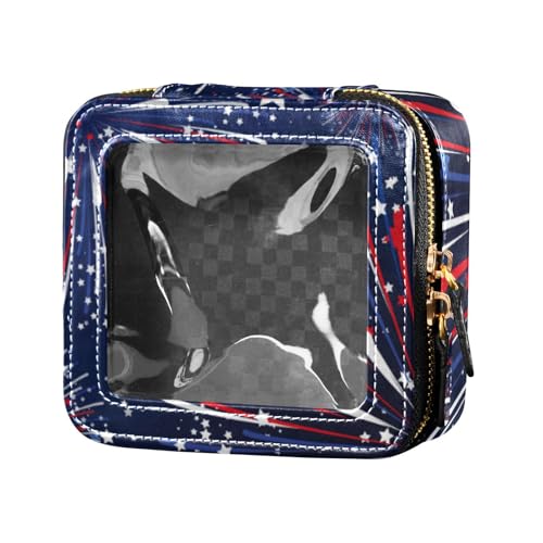 linqin Fireworks Mini-Make-up-Tasche, Reisetasche, für Toilettenartikel, Kosmetiktasche für Damen, Feuerwerk, 1 size von linqin