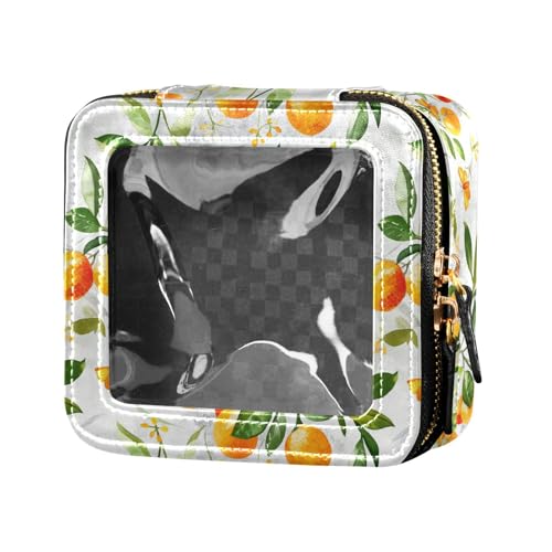 linqin Fresh Kumquat Kulturbeutel mit Reißverschluss, klein, Kosmetiktasche für Damen, Frische Kumquat-Frucht, 1 size von linqin