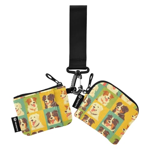linqin Funny Dogs Face Plaid Dual Coin Purse Credit Card Holder Wallet Minimalist Credit Card Wallet Organizer with Wristle Strap for Women Men 2 Pcs, Funny Dogs Face Plaid, 1 size linqin Funny Dogs Face Plaid Dual Coin Purse Credit Card Holder Wallet Minimalist Credit Card Wallet Organizer with Wristle Strap for Women Men 2 Pcs, Funny Dogs Face Plaid, 1 size von linqin