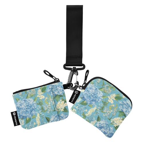 linqin Große blaue Blumen-Münzgeldbörsen für Damen, Kartenetui, niedlich, modisch, Reißverschluss, Münzbörse mit Schlüsselanhänger, für Arbeit, Reisen, 2 Packungen, Große blaue Blumen, 1 size linqin Große blaue Blumen-Münzgeldbörsen für Damen, Kartenetui, niedlich, modisch, Reißverschluss, Münzbörse mit Schlüsselanhänger, für Arbeit, Reisen, 2 Packungen, Große blaue Blumen, 1 size von linqin