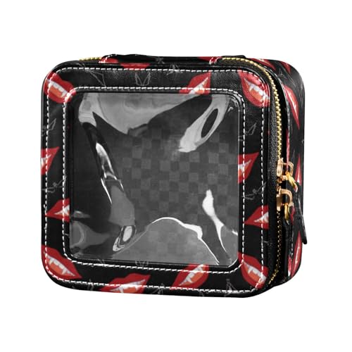 linqin Halloween Vampir-Make-up-Tasche, Kulturbeutel, Kosmetiktasche, Organizer für Reisen, Halloween-Vampir, 1 size von linqin