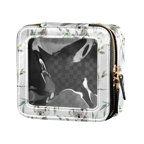 linqin Kosmetiktasche, Koala, transparent, klein, Kulturbeutel, Make-up-Organizer für Reisen, Hellgrau, Hellgrauer Koala, 1 size von linqin