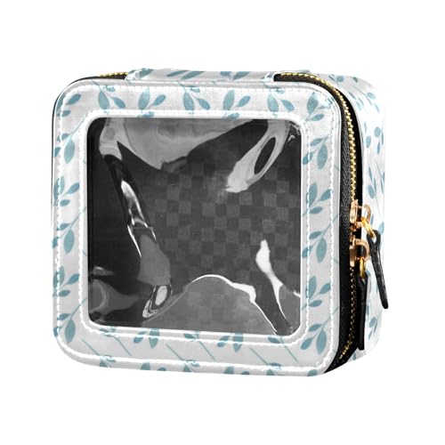 linqin Kosmetiktasche aus Leder, Motiv: hellblaue Äste, niedliche Reise-Make-up-Tasche, durchsichtig, Kosmetiktasche für Damen, Hellblaue Zweige, 1 size linqin Kosmetiktasche aus Leder, Motiv: hellblaue Äste, niedliche Reise-Make-up-Tasche, durchsichtig, Kosmetiktasche für Damen, Hellblaue Zweige, 1 size von linqin