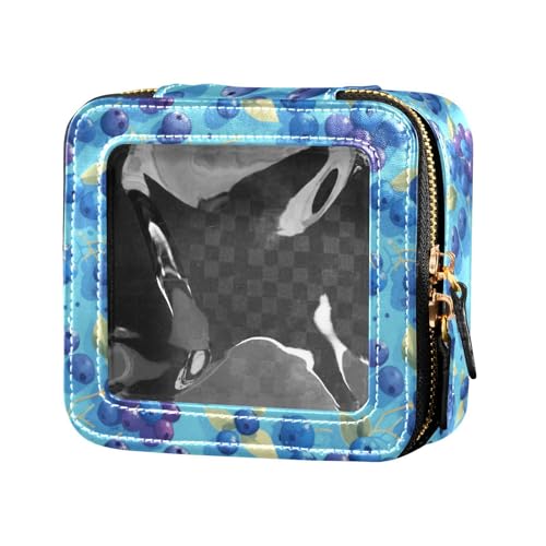 linqin Kosmetiktasche für Damen, dunkelblaue Trauben, transparent, 1 Größe, Dunkelblaue Trauben, 1 size von linqin