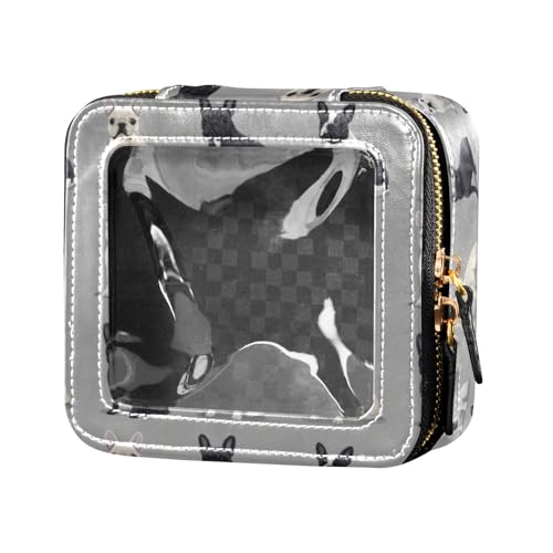 linqin Kosmetiktasche für Damen, realistische französische Bulldogge, transparent, klein, für Geldbörse, Kulturbeutel, Kosmetiktasche, Realistische französische Bulldogge, 1 size linqin Kosmetiktasche für Damen, realistische französische Bulldogge, transparent, klein, für Geldbörse, Kulturbeutel, Kosmetiktasche, Realistische französische Bulldogge, 1 size von linqin
