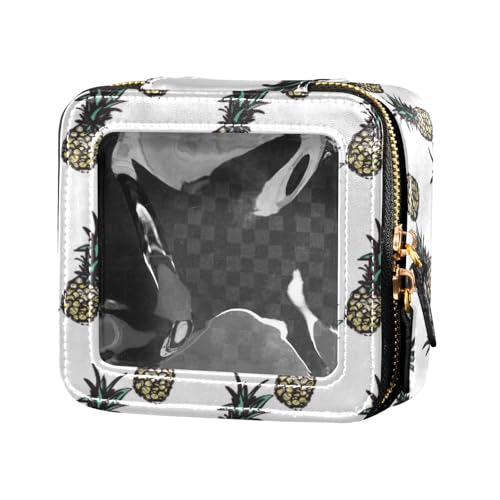 linqin Kosmetiktasche für den Sommer, Strand, Ananas, transparent, Kulturbeutel, Make-up-Tasche, Organizer für Reisen, Sommer-Strand-Ananas, 1 size von linqin