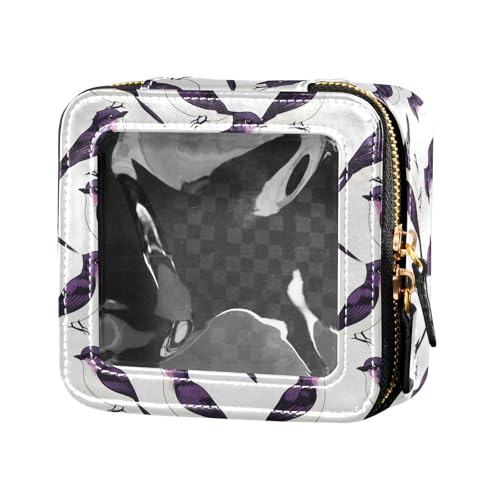 linqin Kosmetiktasche mit Cartoon-Vögeln, transparent, mit Reißverschluss, für Damen, Cartoon-Vögel, 1 size von linqin