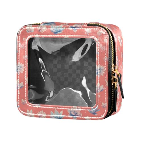 linqin Kosmetiktasche mit niedlichem Sukkulenten-Motiv, durchsichtiges Leder, Kulturbeutel, Kosmetik-Organizer für Damen linqin Kosmetiktasche mit niedlichem Sukkulenten-Motiv, durchsichtiges Leder, Kulturbeutel, Kosmetik-Organizer für Damen von linqin