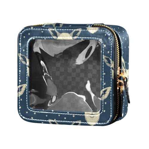 linqin Kosmetiktasche mit niedlichem Tiergesicht, transparent, für Reisen, Kulturbeutel, Kosmetik-Organizer für Damen, Niedliches Tiergesicht, 1 size von linqin