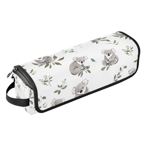 linqin Lustige Koala-Haarwerkzeug-Reisetasche für Frauen mit hitzebeständiger Matte, wasserdicht, flacher Lockenstab, Reise-Organizer für Lockenstab Glätteisen, flacher Haartrockner, tragbare von linqin