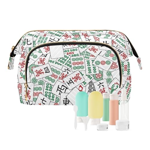 linqin Mahjong Kosmetiktasche, tragbare Reise-Kosmetiktasche, Damen-Kosmetiktasche, Münzgeldbörse für Make-up-Organizer, Mahjong, 1 size linqin Mahjong Kosmetiktasche, tragbare Reise-Kosmetiktasche, Damen-Kosmetiktasche, Münzgeldbörse für Make-up-Organizer, Mahjong, 1 size von linqin
