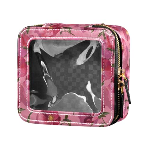 linqin Make-up-Tasche, rustikale Blumen, transparent, kleine Kulturbeutel, Make-up-Organizer für Reisen, Pfirsichfarbene rustikale Blumen, 1 size linqin Make-up-Tasche, rustikale Blumen, transparent, kleine Kulturbeutel, Make-up-Organizer für Reisen, Pfirsichfarbene rustikale Blumen, 1 size von linqin