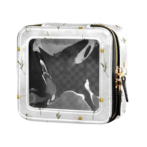 linqin Make-up-Tasche für Geldbörse, Kulturbeutel, Leder, transparent, Gänseblümchen, für Damen, Weiß, Weiße Gänseblümchen, 1 size linqin Make-up-Tasche für Geldbörse, Kulturbeutel, Leder, transparent, Gänseblümchen, für Damen, Weiß, Weiße Gänseblümchen, 1 size von linqin