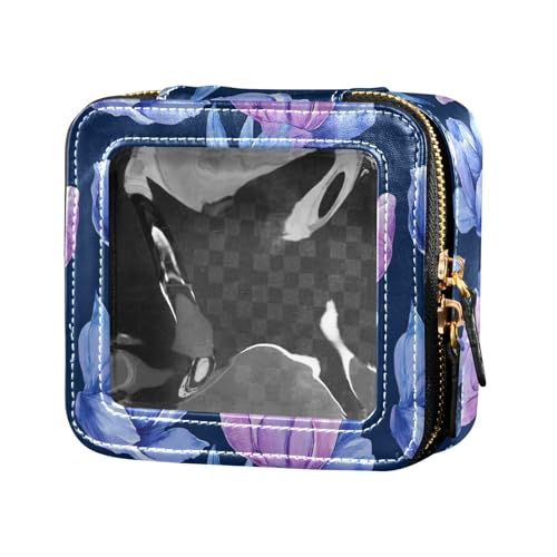 linqin Make-up-Tasche für Geldbörse, Kulturbeutel, Make-up-Organizer für Reisen, Pfirsichblaue Tulpen, Pfirsichblaue Tulpen, 1 size von linqin