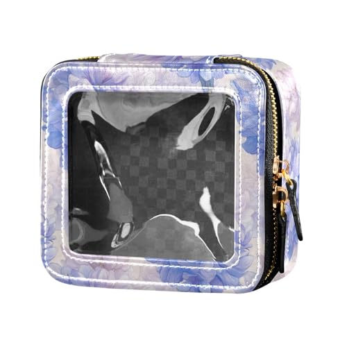 linqin Make-up-Tasche für Geldbörse, Kulturbeutel, Make-up-Tasche, Organizer für Fliegen, Hellviolette Blumen, Hellviolette Blumen, 1 size von linqin